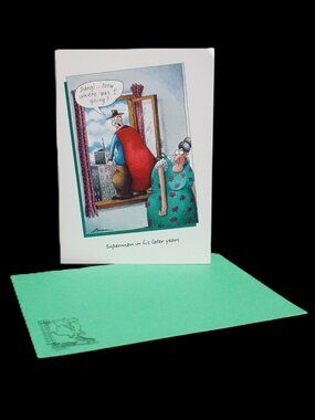 The Far Side Vintage Hallmark Old Superman Comic Happy Birthday Greeting Card
